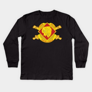 45th Artillery Brigade w Brranch Kids Long Sleeve T-Shirt